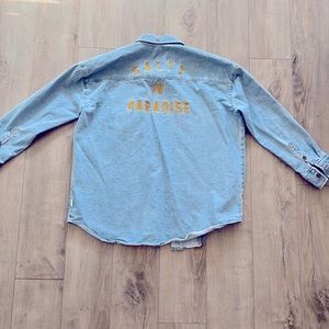 Billabong “Salty In Paradise” jean jacket or shacket